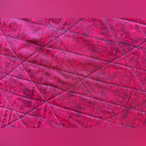 NEW? Handmade QUILTED Jacket XXL Cotton RED White BLACK - Picture 7 of 11